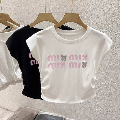 【tops】プリントTシャツ　M21876