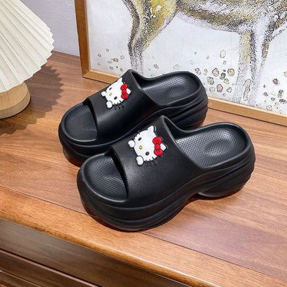 【Shoes】キャラクター美脚厚底スリッパ T01592