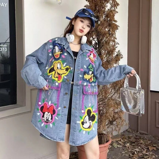 【outer】カートゥーンデニムジャケット　M21378