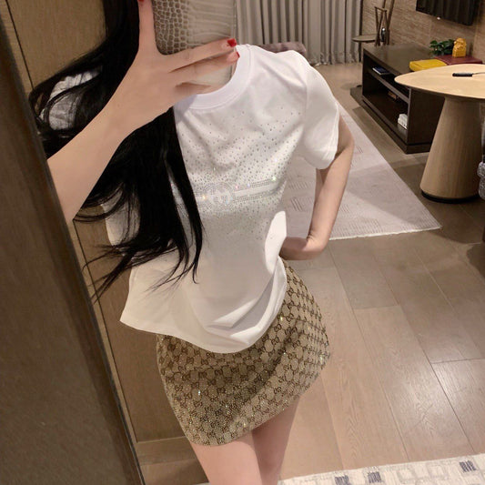 【Tops】キラキラ輝くパーティーTシャツ T01782