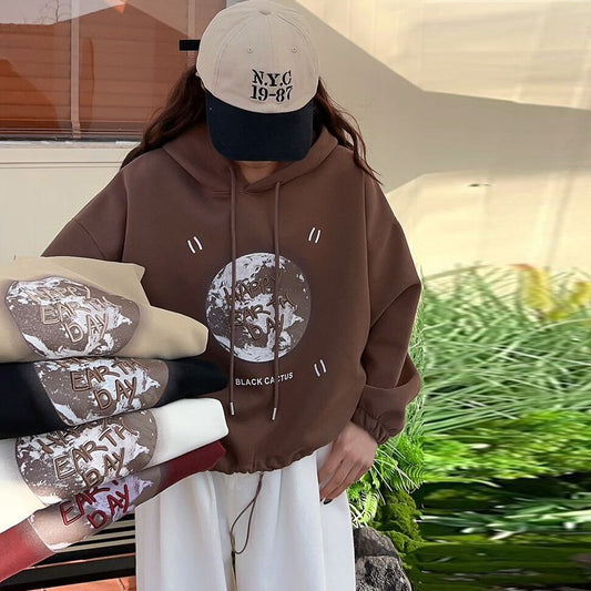 【tops】プリントフーディーG19777