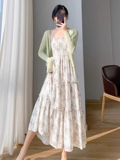 【Dress】花柄ワンピース T0616