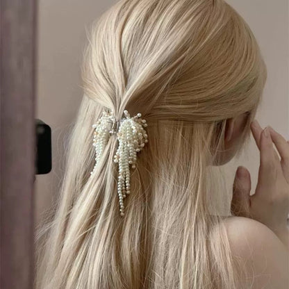 【雑貨】パールデザインヘアクリップ T01113