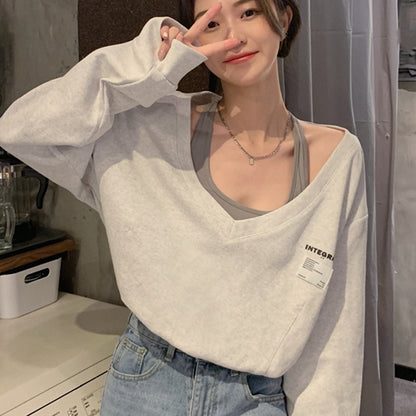 【Tops】フェイクツーピーストップス T01013