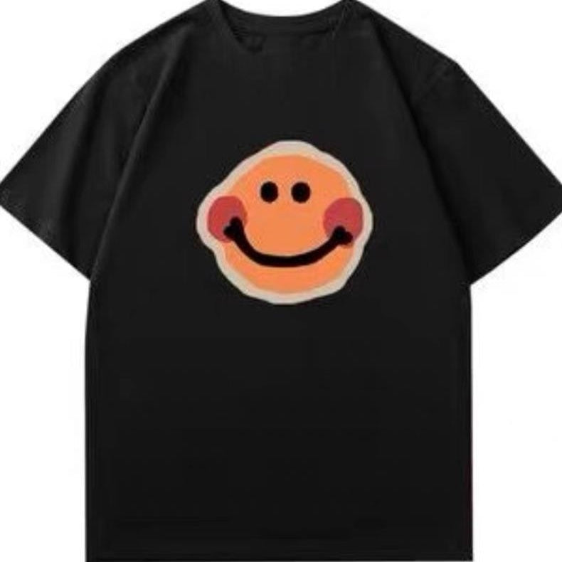 【Tops】2色展開プリントTシャツ T0703