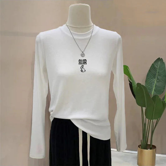 【Tops】長袖Tシャツ W12935