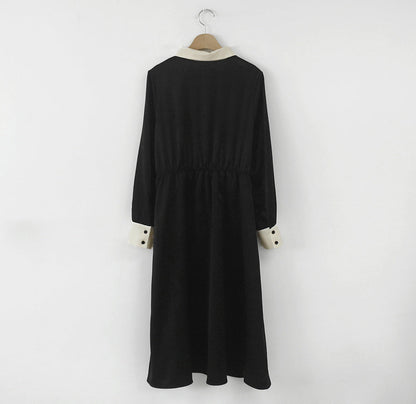 【Dress】配色シャツワンピース   W8619