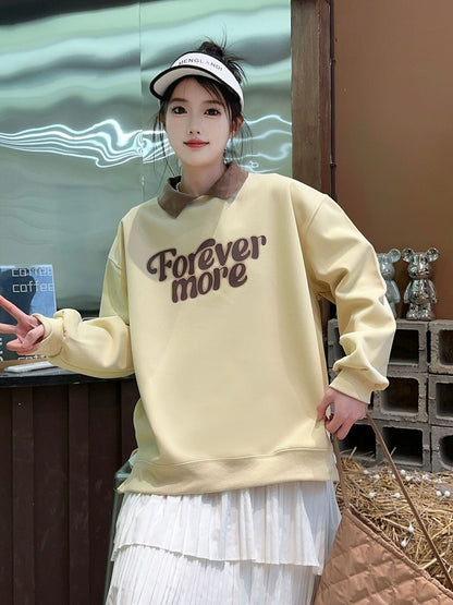 【tops】POLOネックプリントスウェット K0115