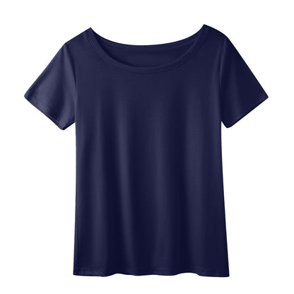 【Tops】マーセライズドコットンTシャツ T01657