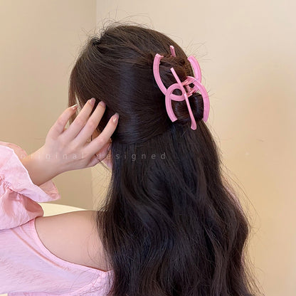 【雑貨】4色ヘアクリップアクセサリー    W14063