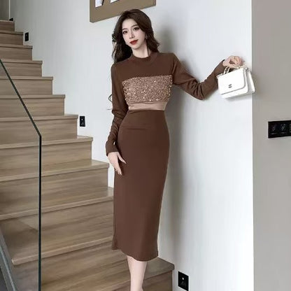 【Dress】チュール切り替えワンピース    W14450