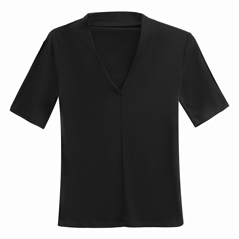 【Tops】Vネック無地Tシャツ T01659