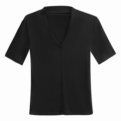 【Tops】Vネック無地Tシャツ T01659