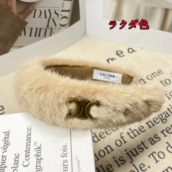 【雑貨】ふわふわヘアクリップアクセサリー    W14548