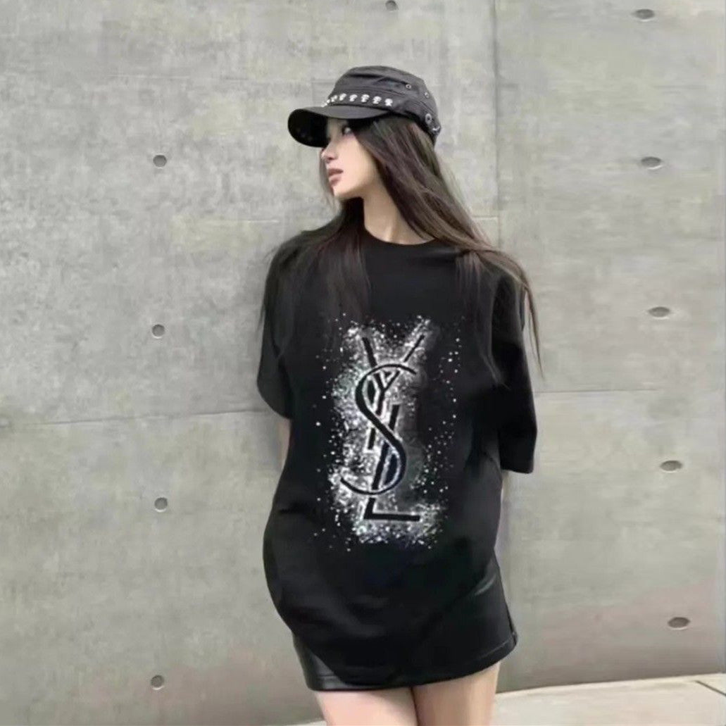 【Tops】2色展開ゆったりＴシャツ　Ｗ12457