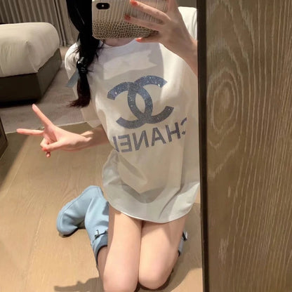 【Tops】シンプルデザインTシャツ T01623