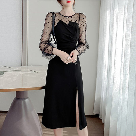 【Dress】2色展開フェミニンワンピース　Z8213