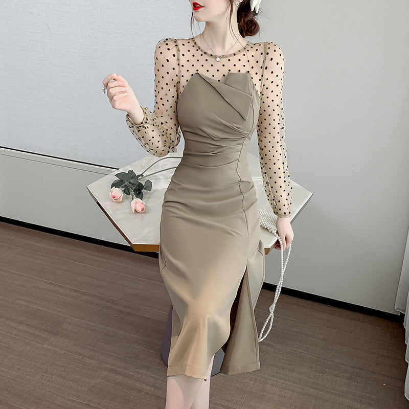 【Dress】2色展開フェミニンワンピース　Z8213