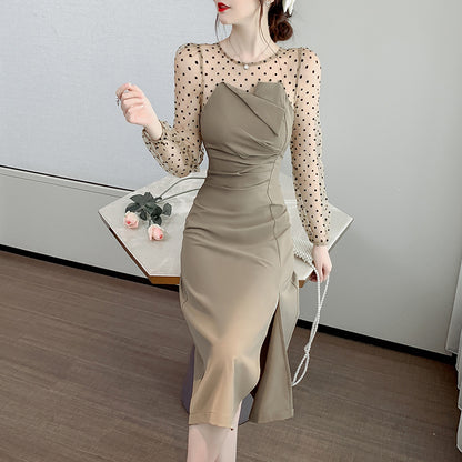 【Dress】2色展開フェミニンワンピース　Z8213