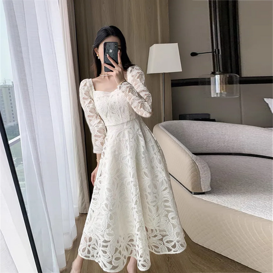 【Dress】透け感ワンピース　Z7077