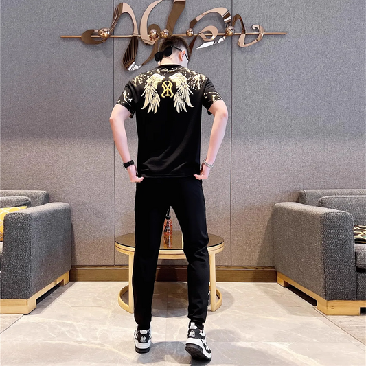 【Mens】メンズセット　Ｔシャツ + パンツ　Z7141