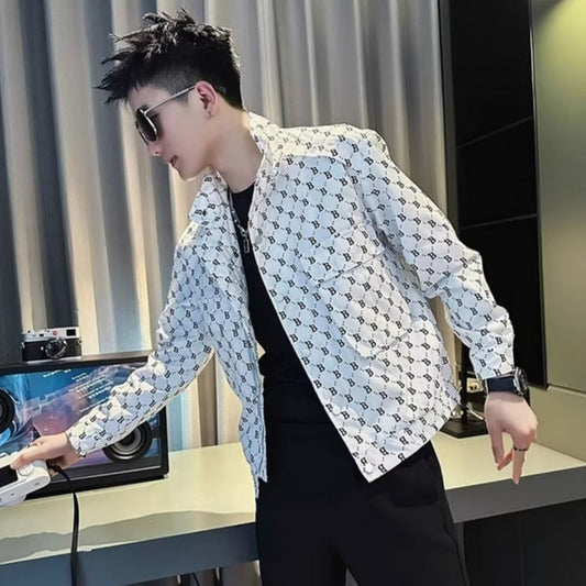 【Mens】英文字プリントジャケット　Z7187