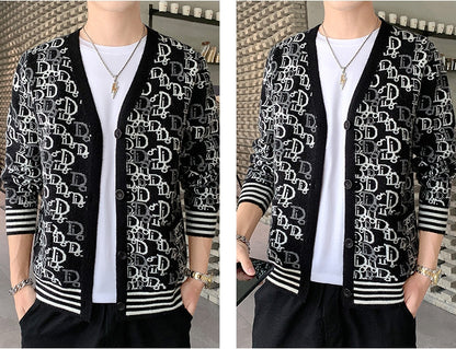 【Mens】高級感カーディガン　Z7204