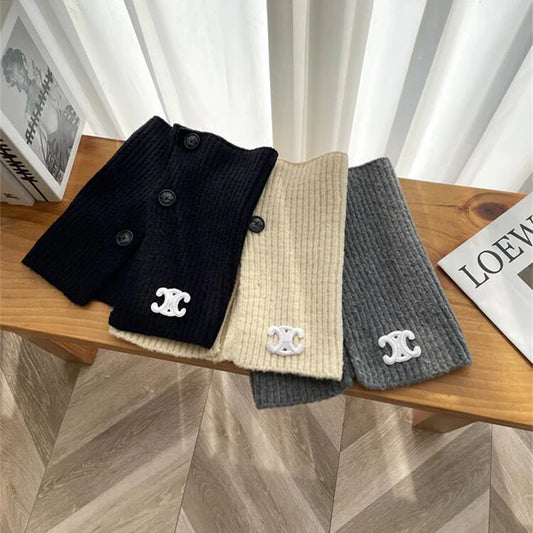 【雑貨】3色展開ニットスカーフ    W13883