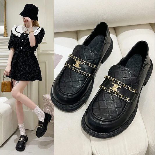 【Shoes】ローファーシューズ黒　Z7443