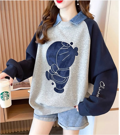 【Tops】POLOネック配色プルオーバー　Ｗ13960