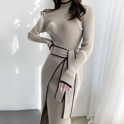 【Dress】配色きれいめワンピース　Z7674