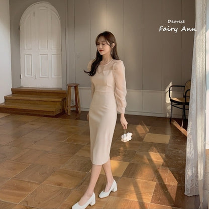 【Dress】透け感ワンピース　Z7756