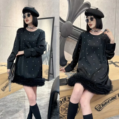 【Dress】3色展開フェミニンワンピース　Z7780
