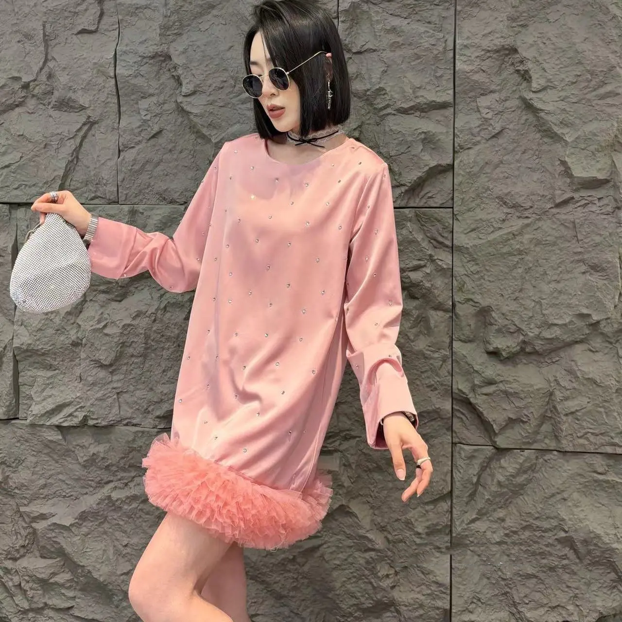 【Dress】3色展開フェミニンワンピース　Z7780