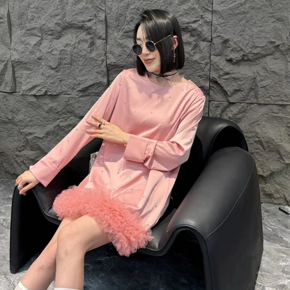 【Dress】3色展開フェミニンワンピース　Z7780