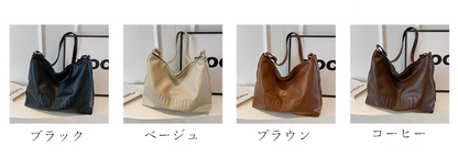 【雑貨】PU大容量トートバッグ　Z7795