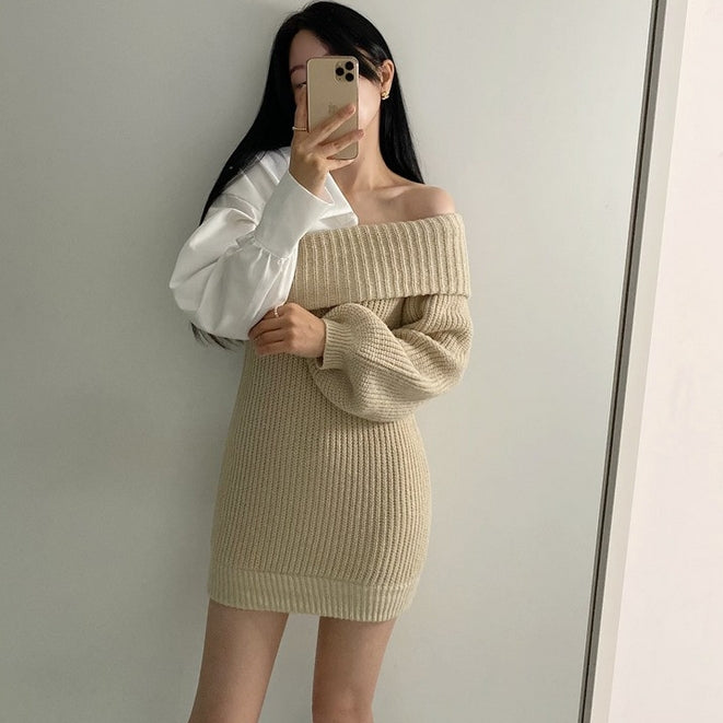 【Dress】切替きれいめワンピース　Z7833