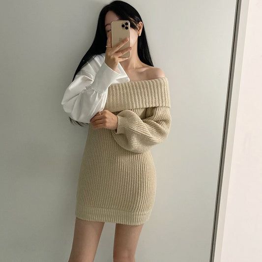 【Dress】切替きれいめワンピース　Z7833