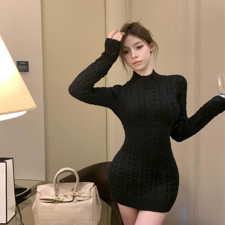 【Dress】バックレース人気ワンピース　Z7878