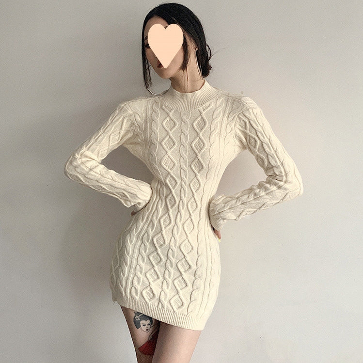 【Dress】フェミニン無地ワンピース　Z7879