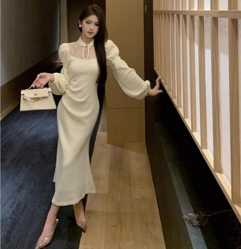 【Dress】きれいめ秋冬タイトワンピース　Z7882