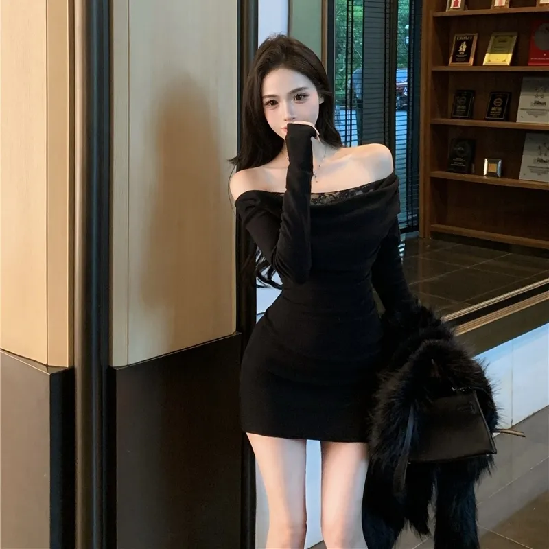 【Dress】ワンショルダーワンピース2色　Z8000