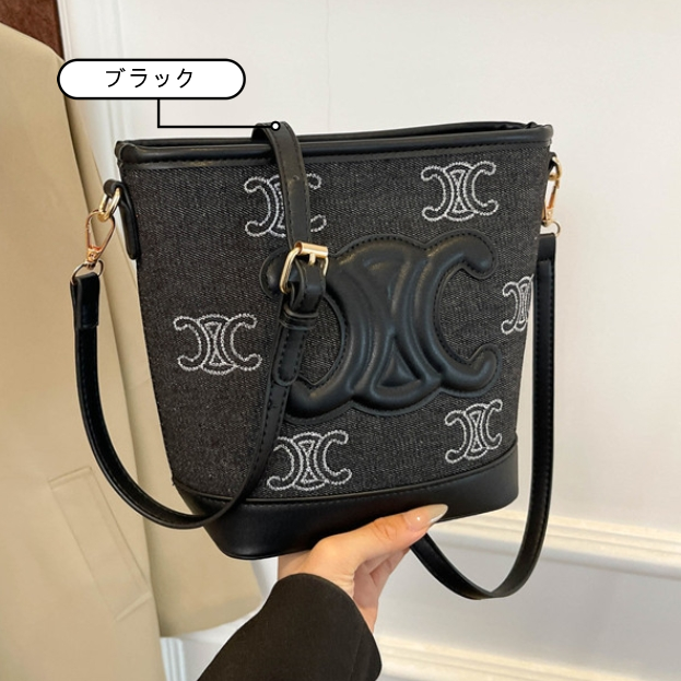 【雑貨】デニムショルダーバッグ　Z8045