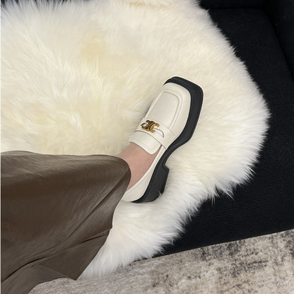 【Shoes】厚底ロファーシューズ　Z8136
