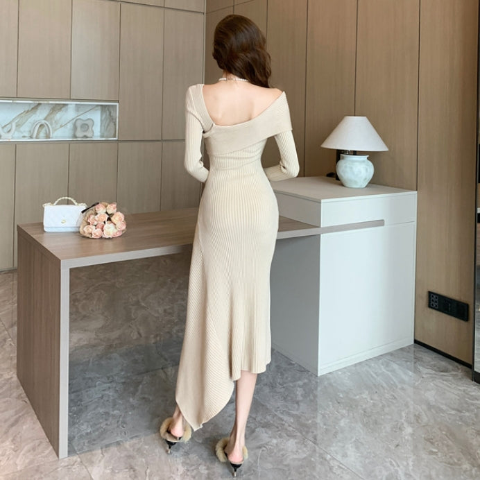 【Dress】肩見せワンピース2色　Z8143