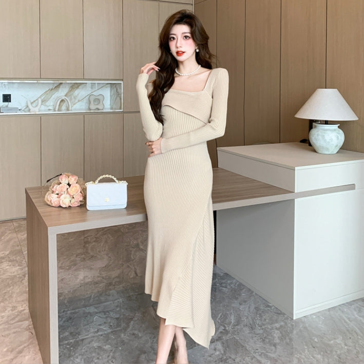 【Dress】肩見せワンピース2色　Z8143