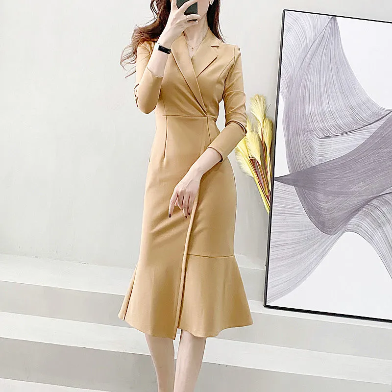 【Dress】マーメイドワンピース　Z8174