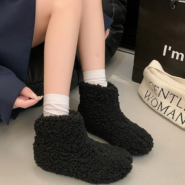 【Shoes】ラムウールブーツ4色展開　Z8337