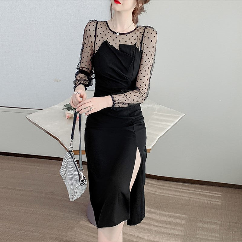 【Dress】2色展開フェミニンワンピース　Z8213