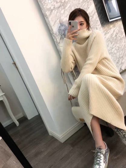 【Dress】ハイネックワンピース    W10382